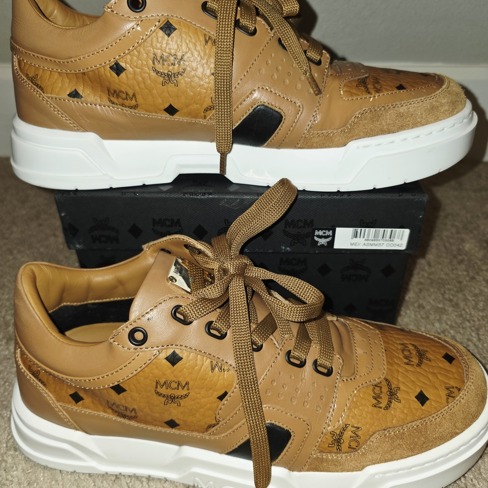 MCM Skyward Visetos Low Sneakers